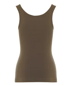 Dames top bruin