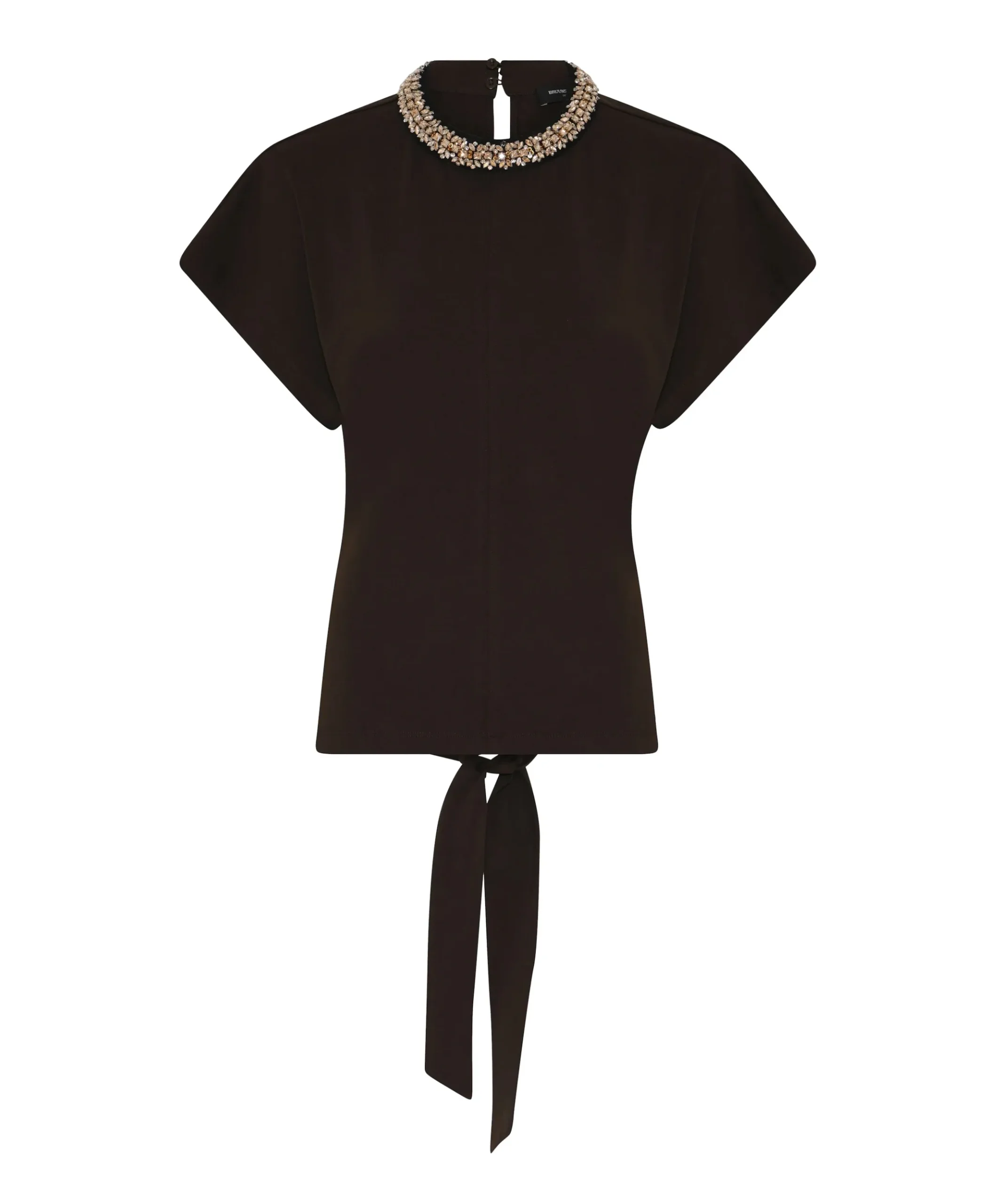Dames top bruin