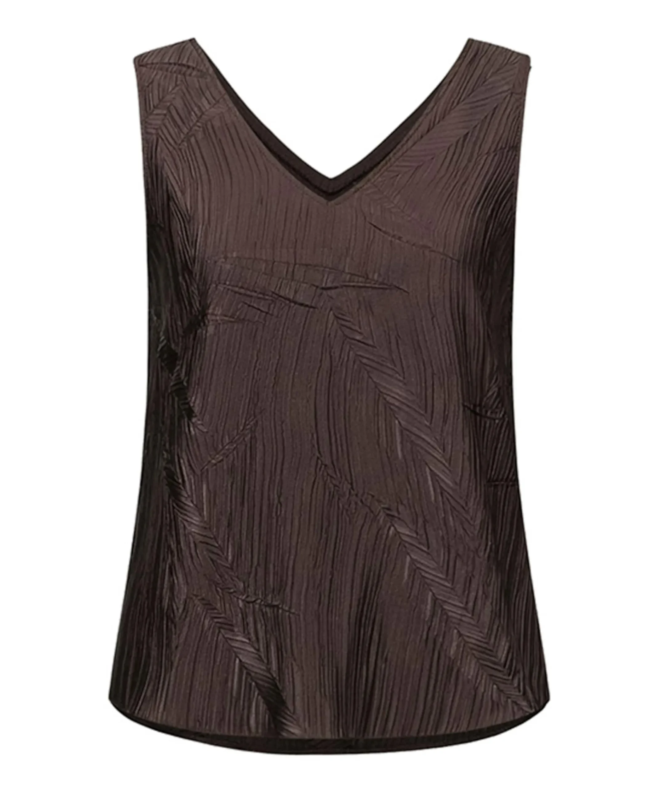 Dames top bruin