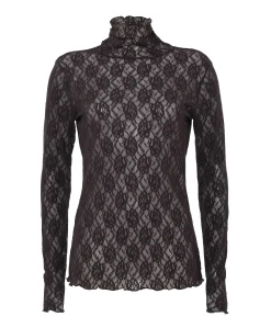 Dames top bruin