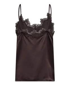 Dames top bruin