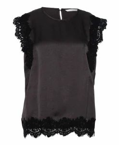 Dames top bruin