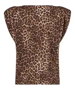 Dames top bruin