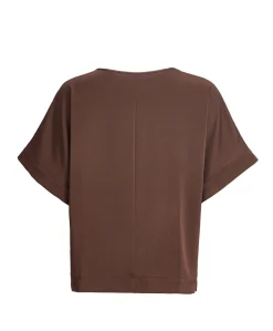 Dames top bruin