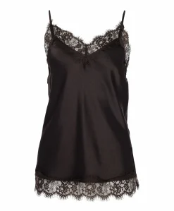 Dames top bruin