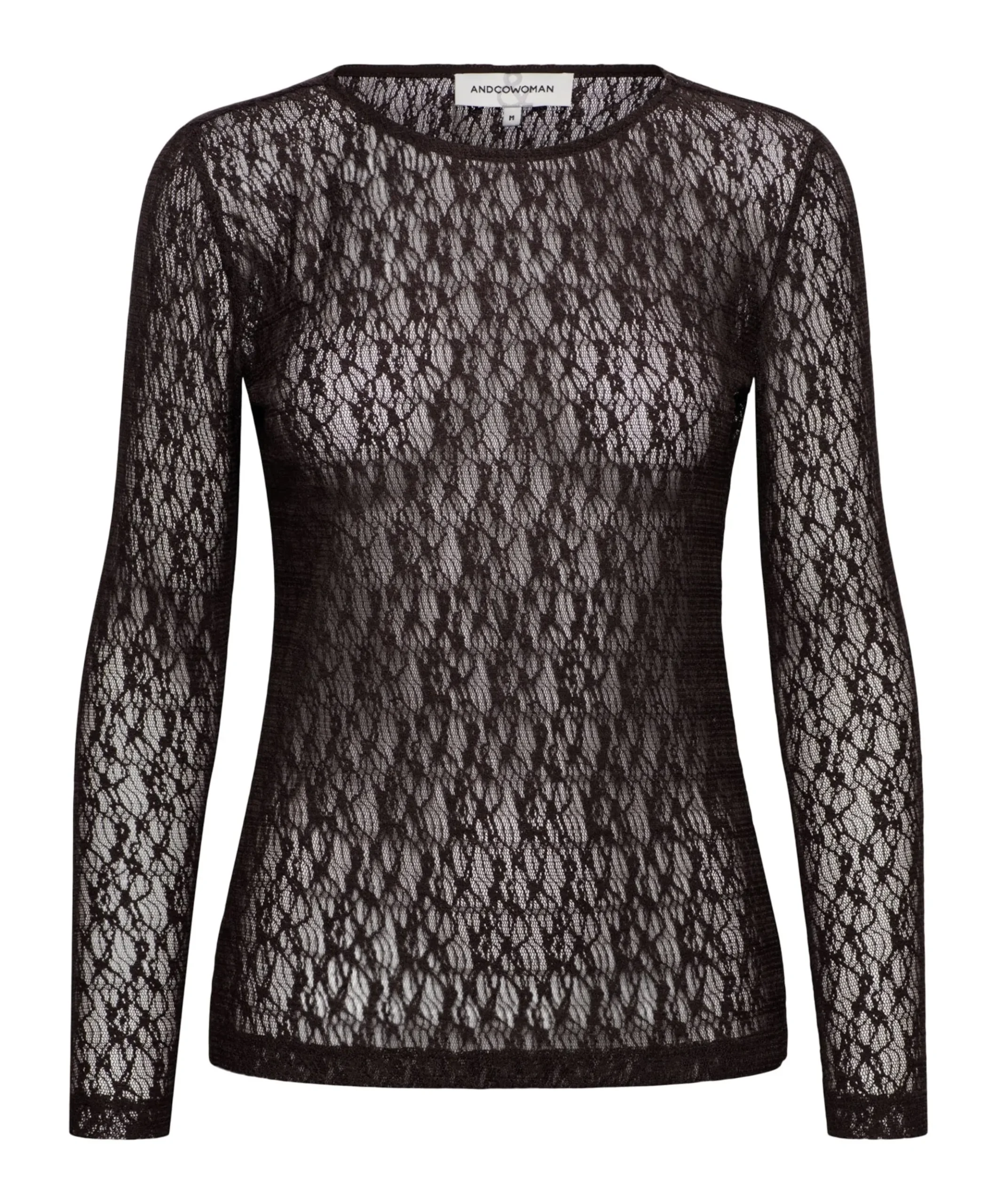 Dames top bruin