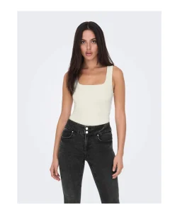 Dames top ecru