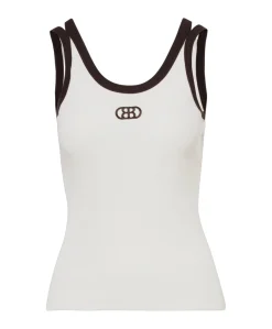 Dames top ecru