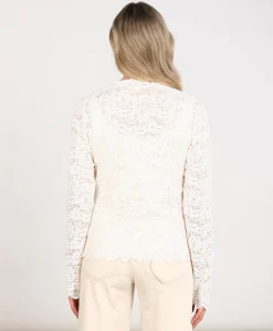 Dames top ecru