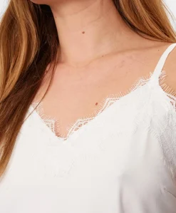 Dames top ecru