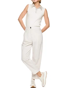 Dames top ecru