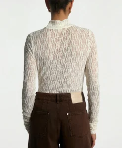 Dames top ecru