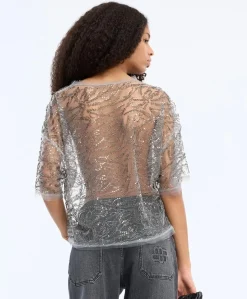 Dames top grijs
