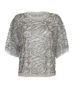 Dames top grijs