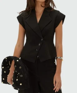 Dames top zwart