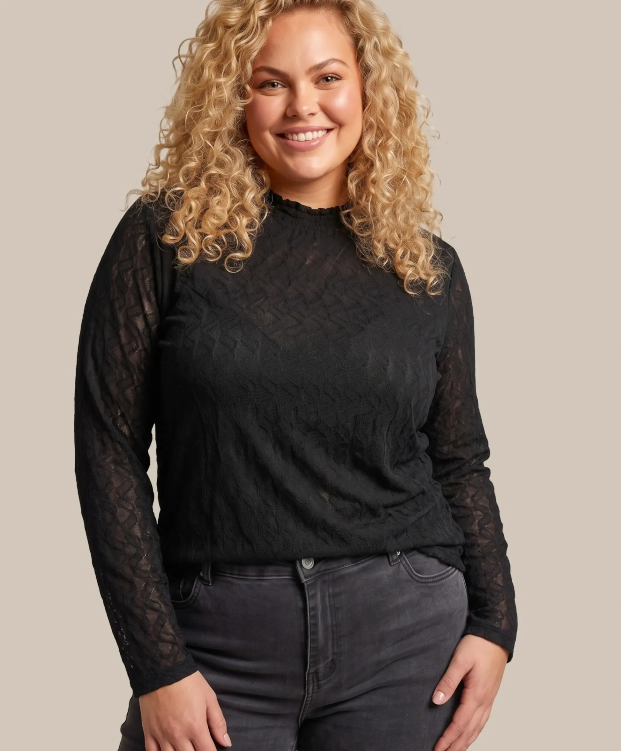 Dames top zwart