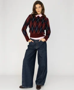Dames trui bordeaux