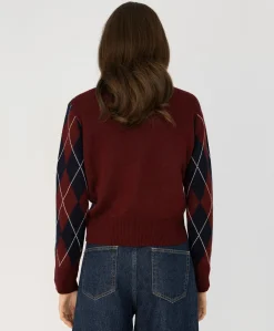 Dames trui bordeaux