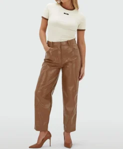 Dames T-shirt beige