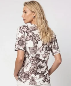 Dames T-shirt beige