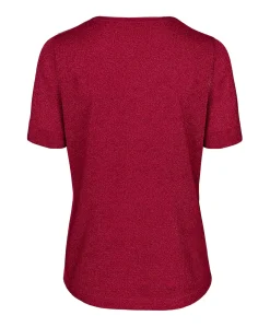 Dames T-shirt bordeaux