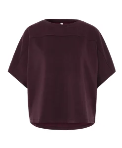 Dames T-shirt bordeaux