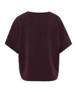 Dames T-shirt bordeaux