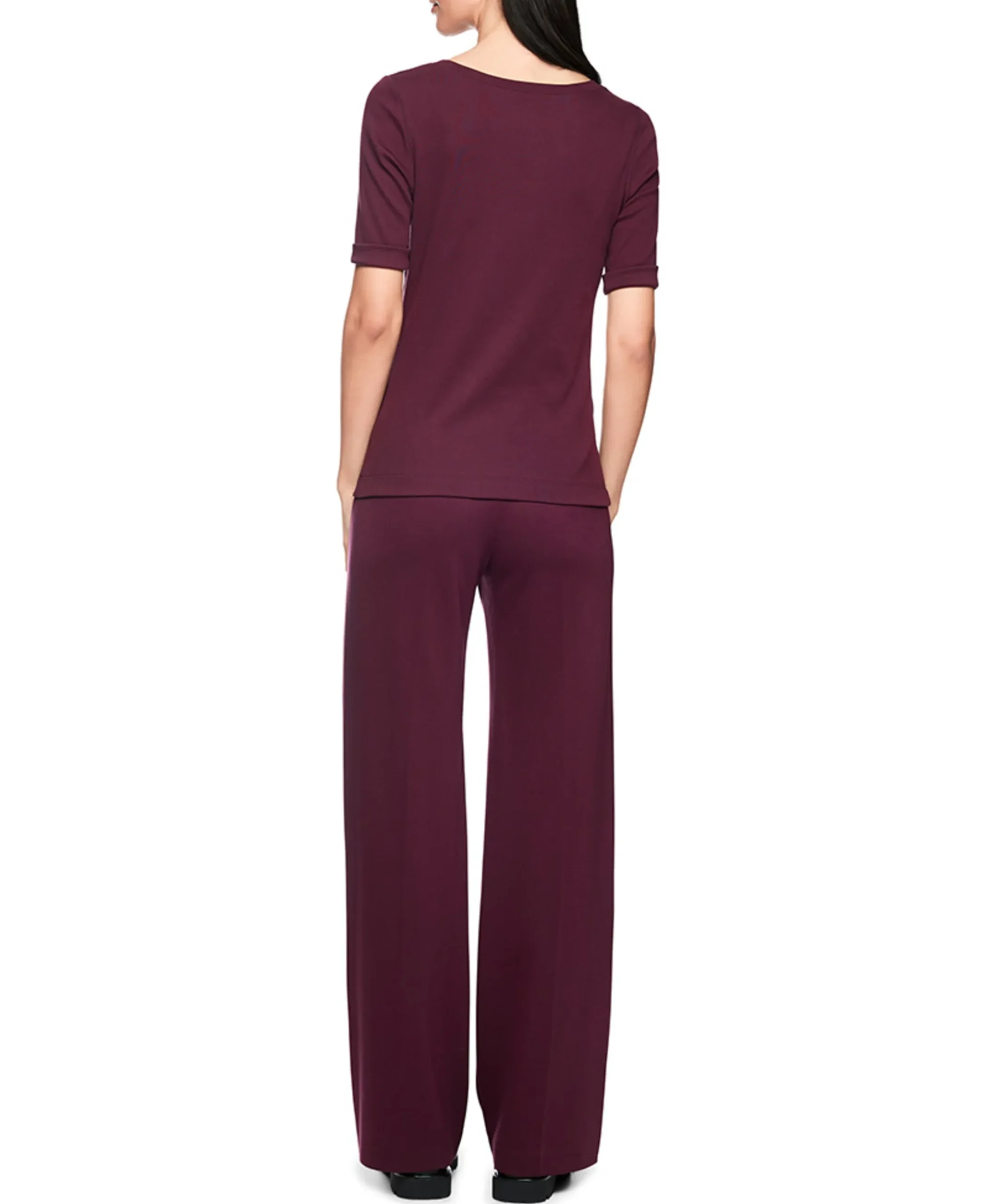 Dames T-shirt bordeaux