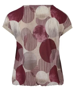 Dames T-shirt bordeaux