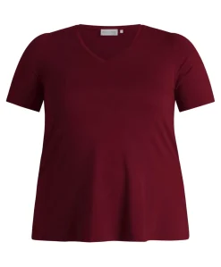 Dames T-shirt bordeaux