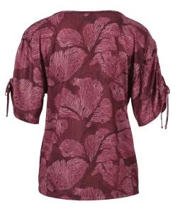Dames T-shirt bordeaux