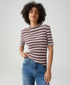 Dames T-shirt bordeaux