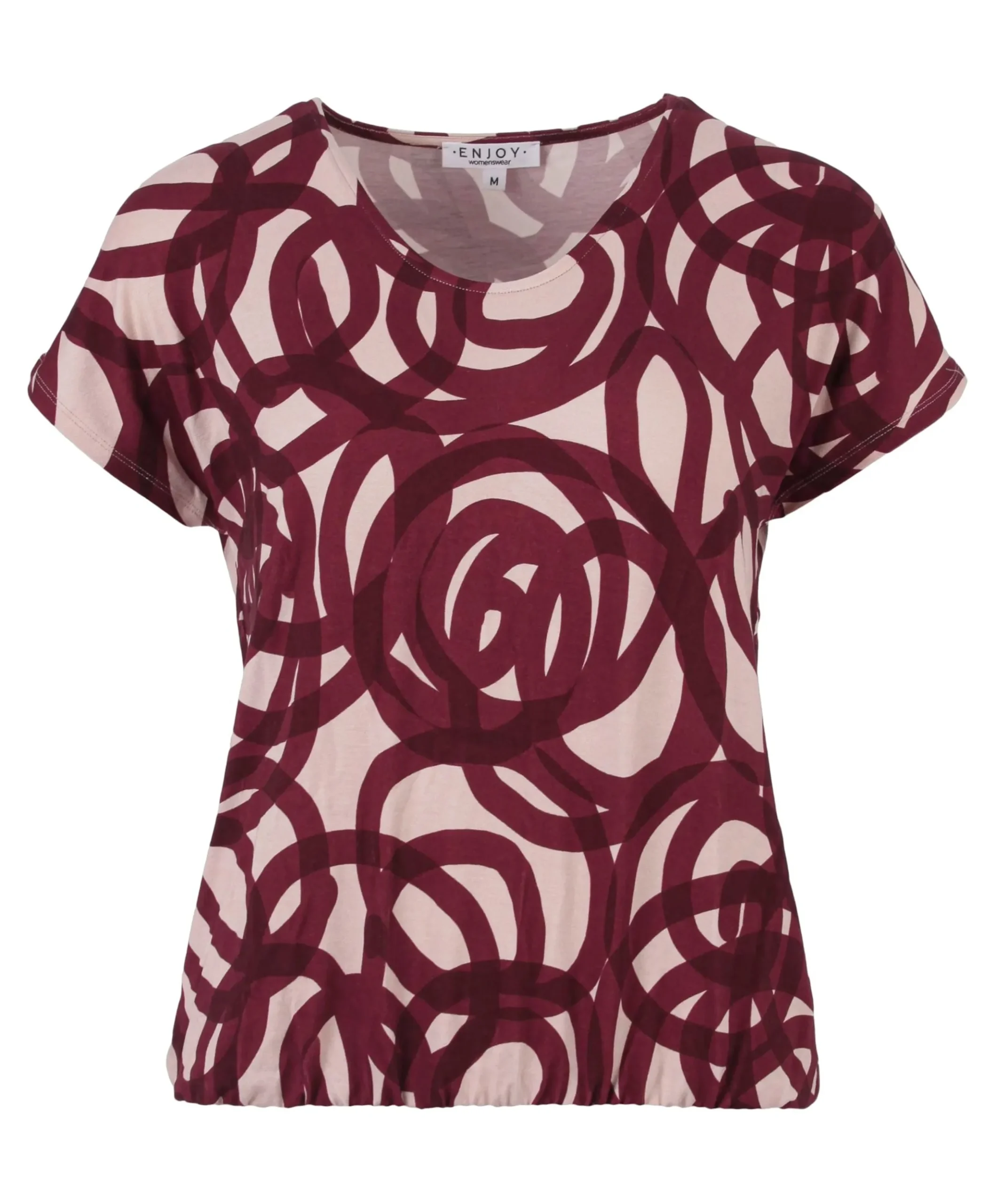 Dames T-shirt bordeaux