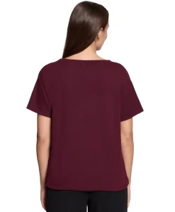 Dames T-shirt bordeaux