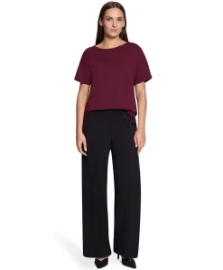 Dames T-shirt bordeaux