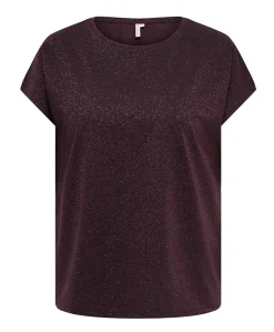 Dames T-shirt bordeaux