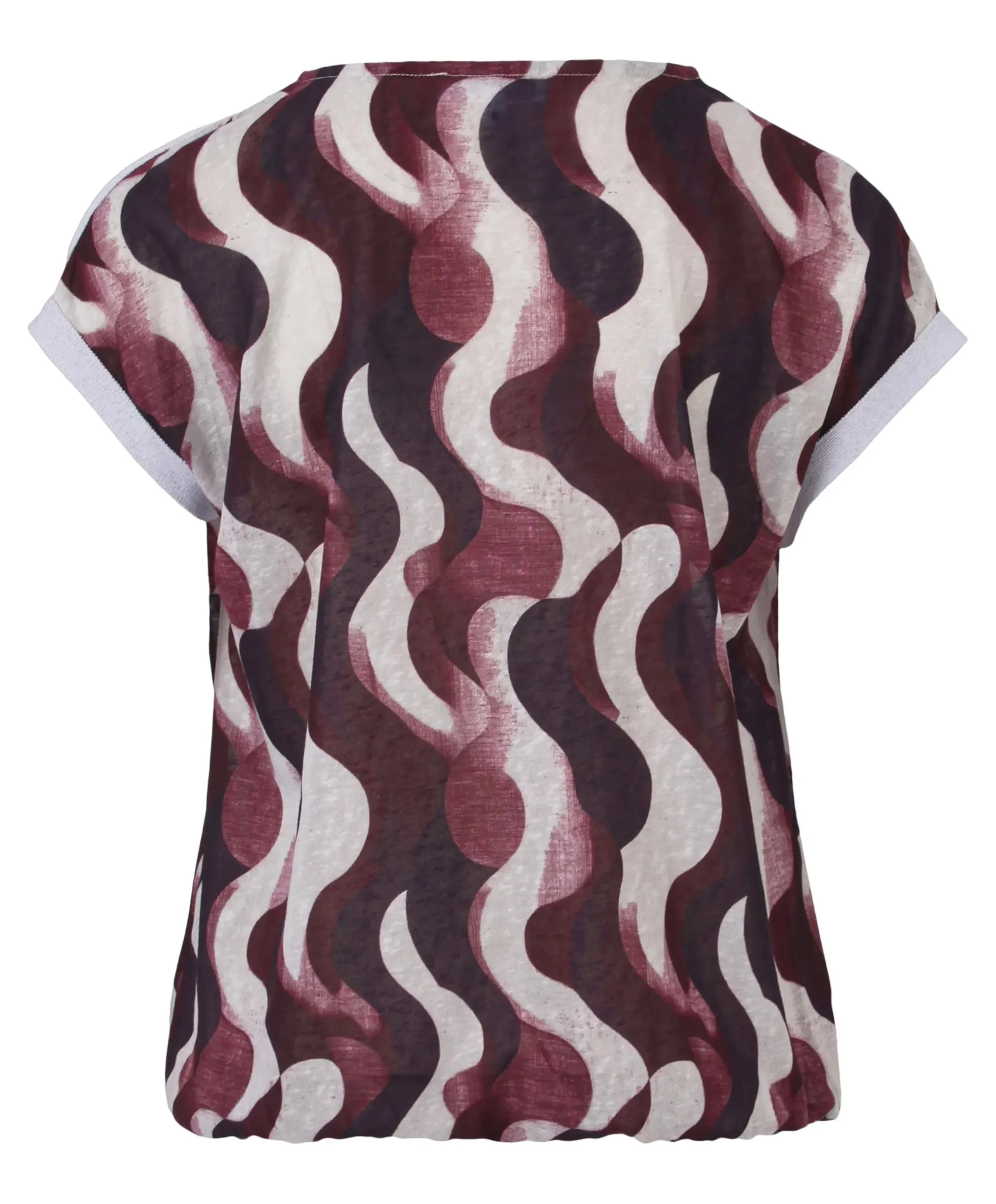 Dames T-shirt bordeaux