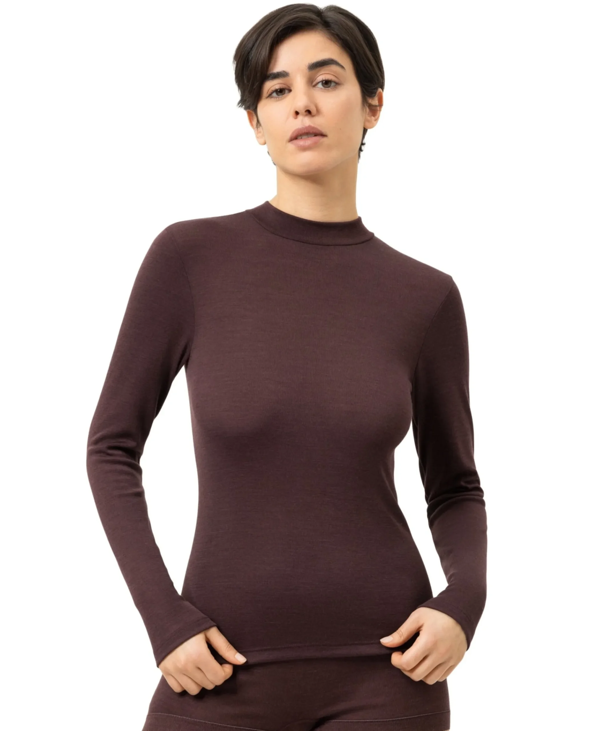 Dames T-shirt bordeaux