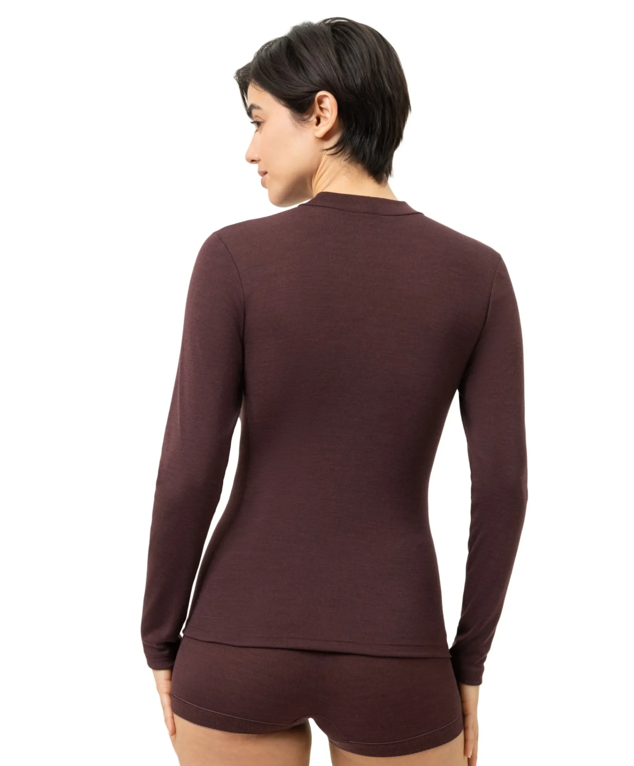 Dames T-shirt bordeaux