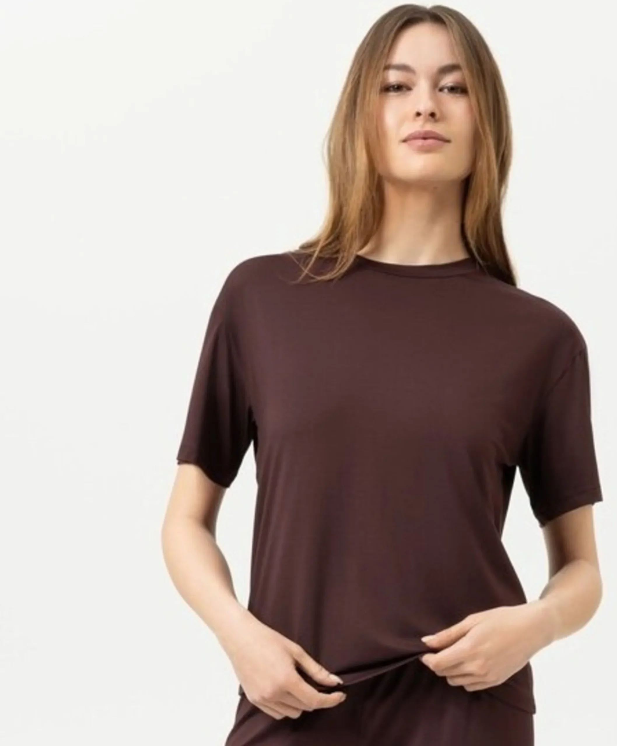 Dames T-shirt bordeaux