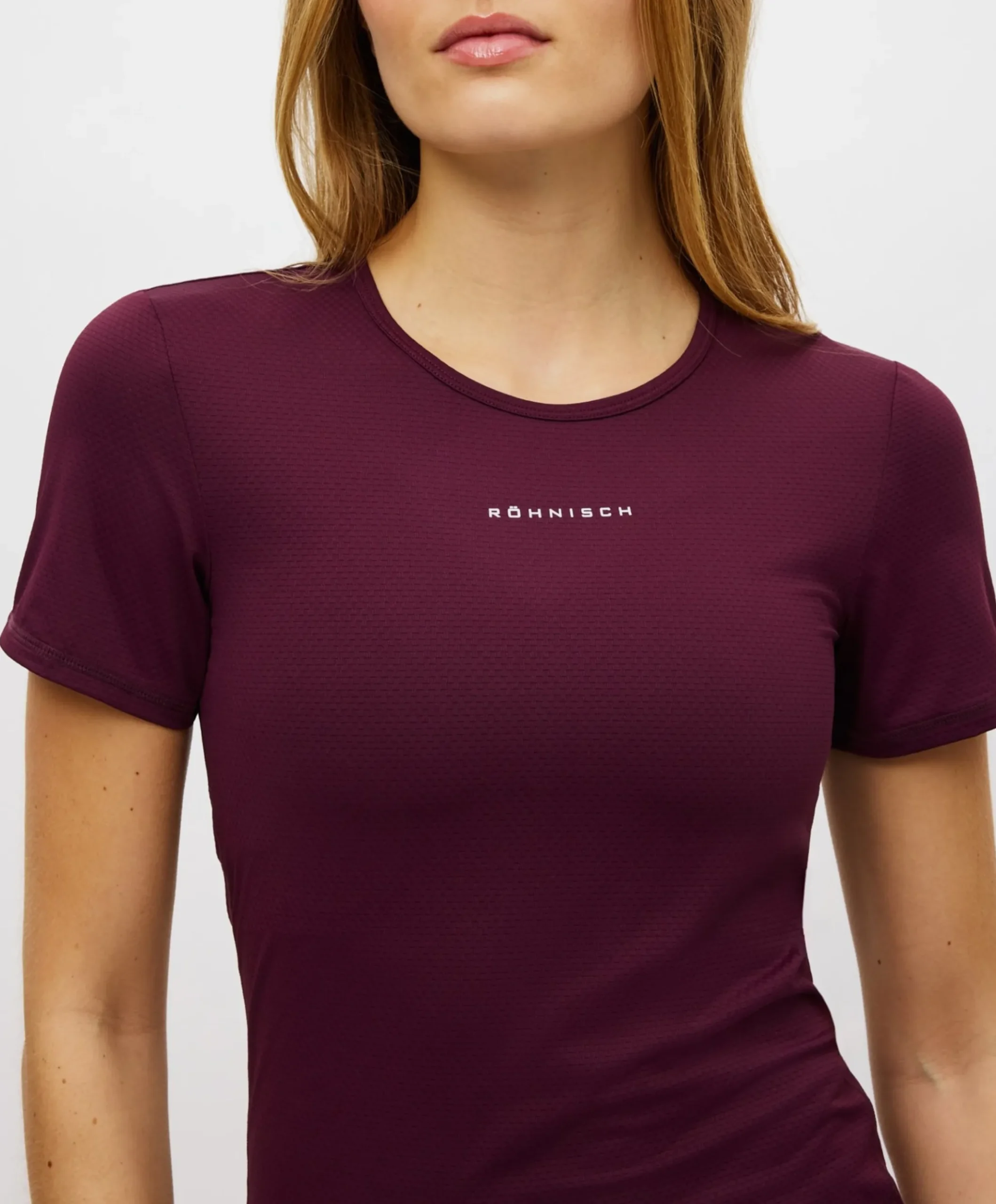 Dames t-shirt bordeaux