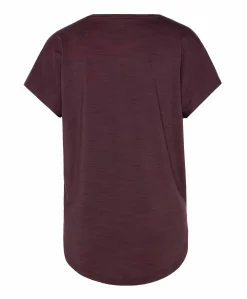 Dames t-shirt bordeaux