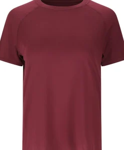 Dames t-shirt bordeaux