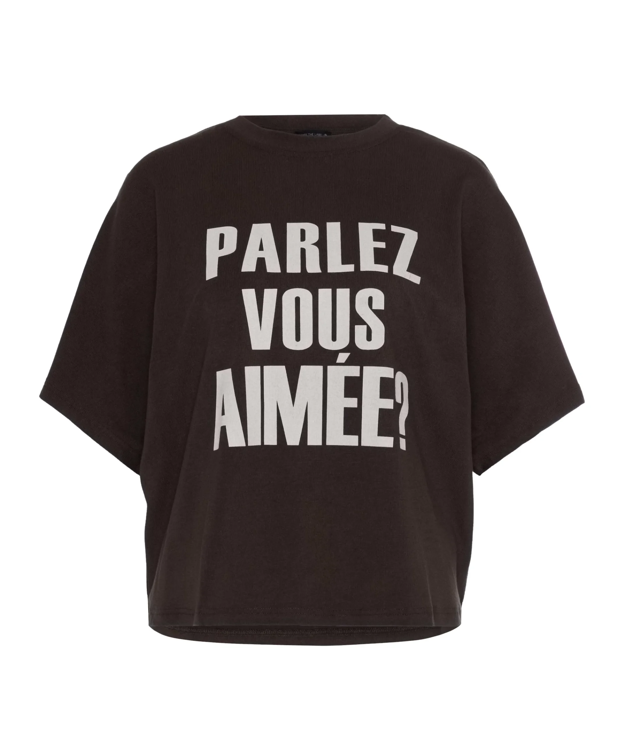 Dames T-shirt bruin