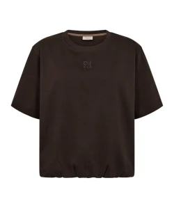 Dames T-shirt bruin