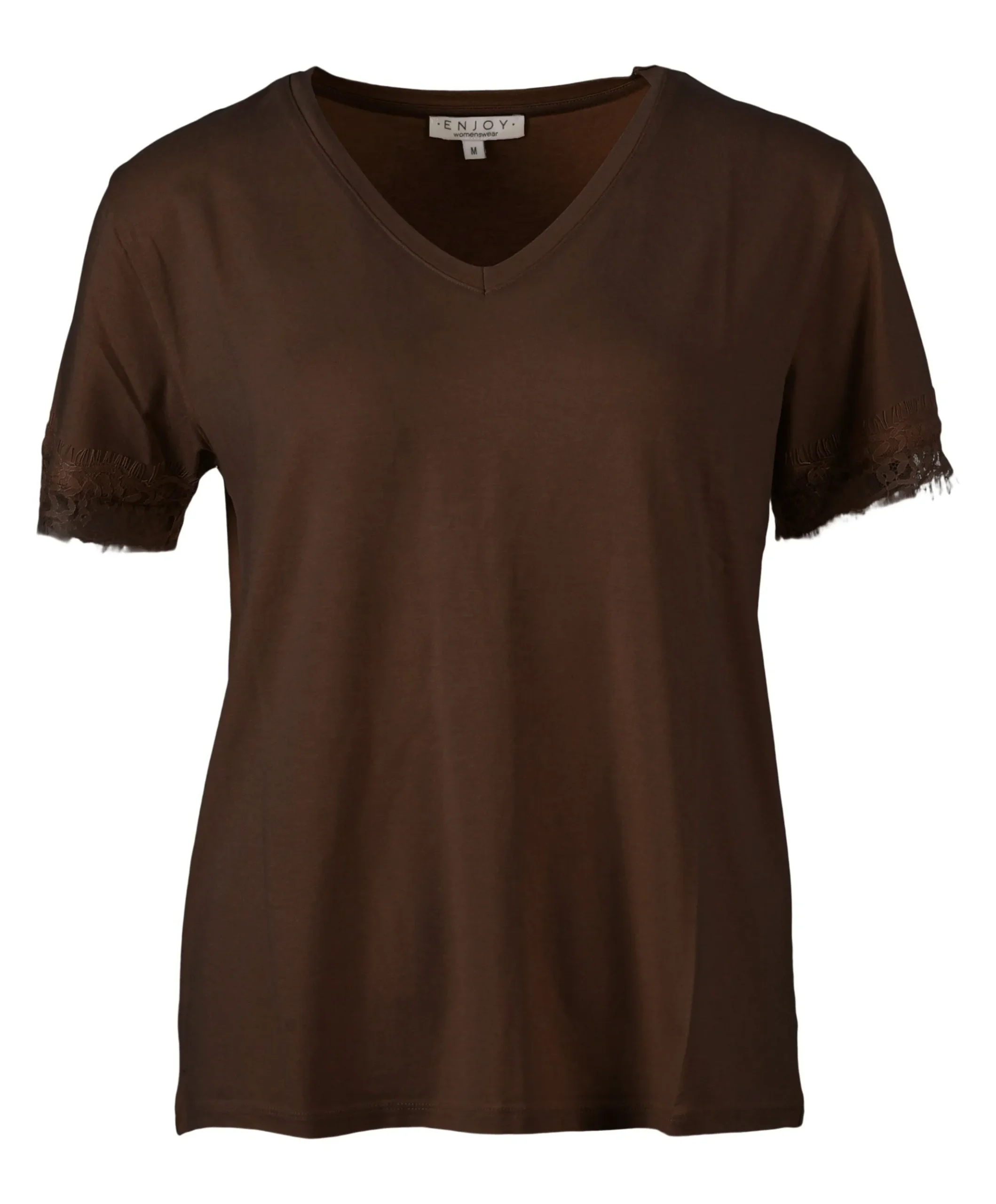 Dames T-shirt bruin