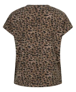 Dames T-shirt bruin