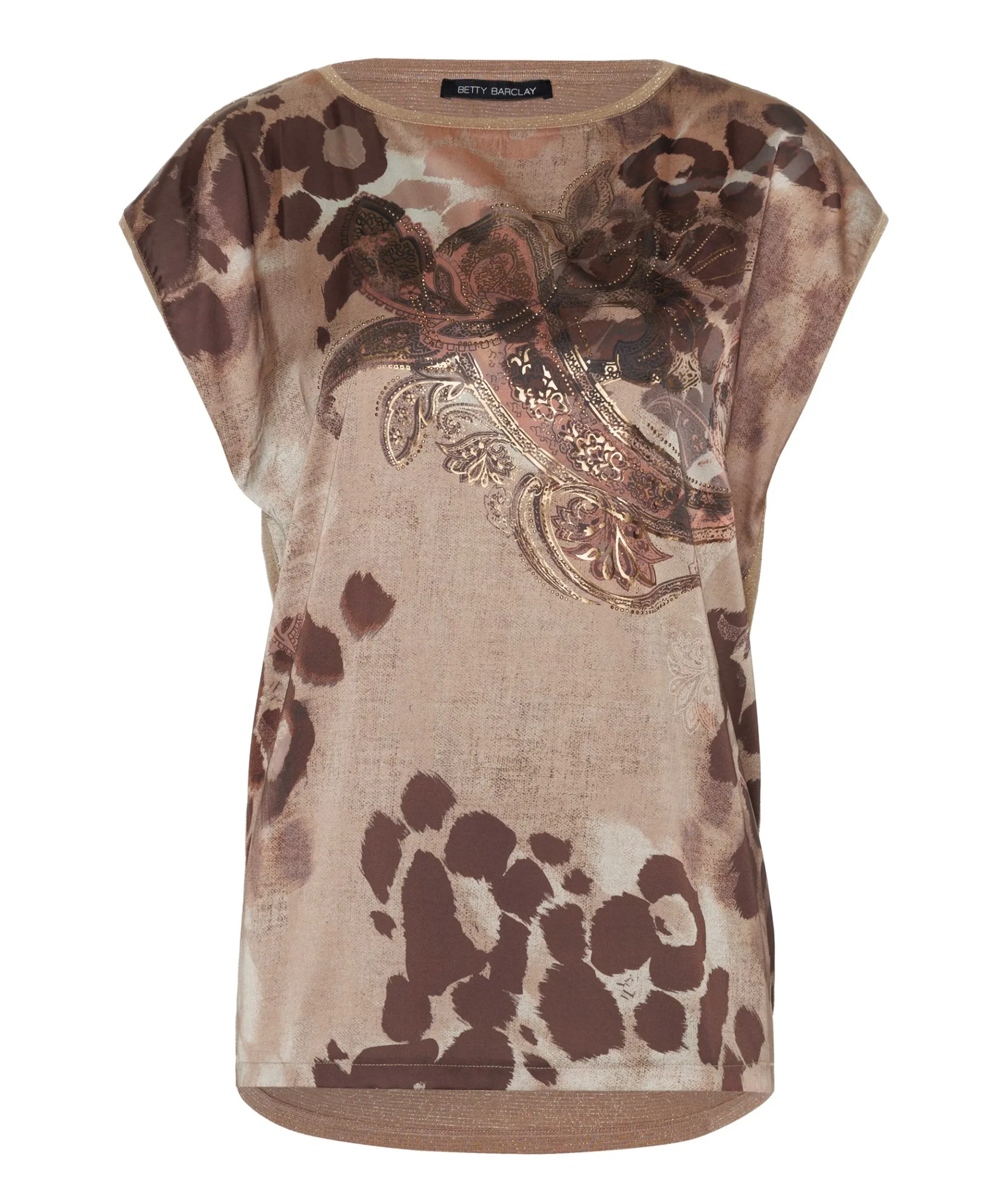 Dames T-shirt bruin