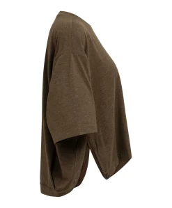 Dames T-shirt bruin
