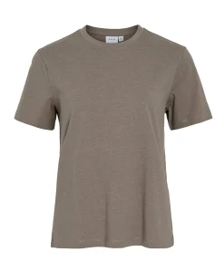 Dames T-shirt bruin